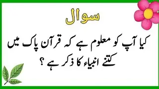 Islamic Sawal Jawab In Urdu | Urdu Quiz | Islamic Quiz | Learn About Islam