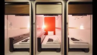 [4K] Capsule Hotel in Kansai Airport | First Class Cabin