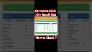 Karnataka SSLC Result 2024 Kaise Dekhe ? How to Check Karnataka Board 10th Result ? SSLC Result Link