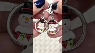 Cute Handmade Polymer Clay Holiday Earrings.  #jewelryforsale #holidayearrings #holidayjewelry