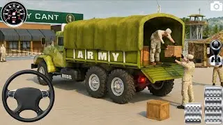 Us Offroad Army Truck Driving 3d Gameplay - Army Truck Cargo Simulator 2025 - Android Gameplay
