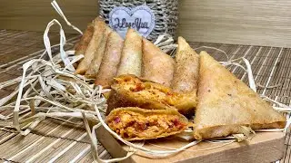 لأول مرة على اليوتوب :بريوات الدجاج ومعجون الفلفل حشوة مختلفة عن المعتاد والمذاق يا سلام 🌶🌶🌶🌶