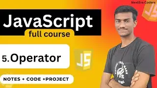 Operators in JavaScript | Types of Operators in JavaScript | JavaScript full course  for beginners.