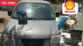 Hyundai Santro car engine oil change || Best engine oil for santro || shell Helix 10W- 40