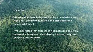 Opening Prayer for a Successful Event