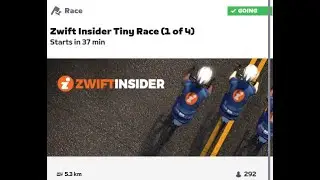 Zwift Insider Tiny Race (1 to 4) (Cat.D) race day 21.10.2023