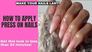 How to Put on Press on Nails! | Ft. Luxxi Nails Review