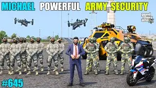 GTA 5 : MICHAEL SAVED THE MILITARY BASE FROM GANGS | GTA 5 GAMEPLAY #645