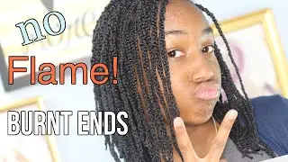 Как опалить кончики наращенных кос без использования огня