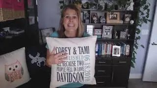 Statement Canvas Pillow by Thirty-One Gifts
