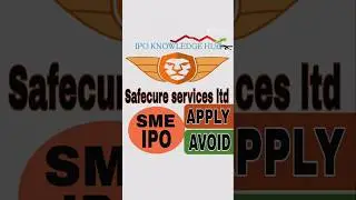 Safecure Services IPO 2025 💼 SME IPO Full Analysis | GMP, Dates, Valuation #ipo2025 #ipoanalysis