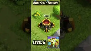 Dark Spell Factory Upgrade Time lapse ll CLASH OF CLANS ll #clashofclans #coc #shorts