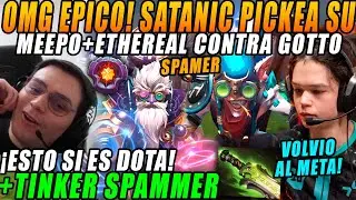 😲Matthew se enfrentó al MEEPO CARRY de Satanic y Tinker SPAMER en EPICA PARTIDAZA