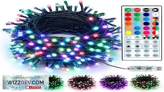 Brizled Color Changing LED Christmas Lights 33ft 100 Lights String with Remote Review