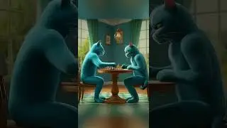 CRAZY CATS PLAYING CHESS
