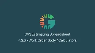 GVS Estimating System - 4.2.3 - Work Order Body - Calculators