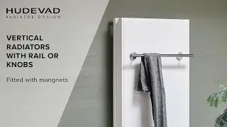 Vertical radiators with rails or knobs