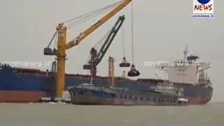 Floating crane operation