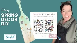 Easy Spring Decor DIY 🌸🦋&ndash; Stencil & Transfer Craft Tutorial