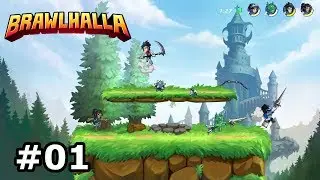 Brawlhalla (Nintendo Switch): Ep #01 - Rayman e Scarlett - Gameplay Ita