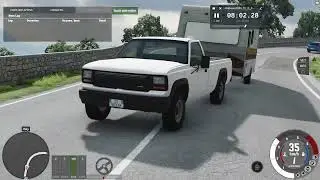BeamNG - Lapping Italy with a caravan