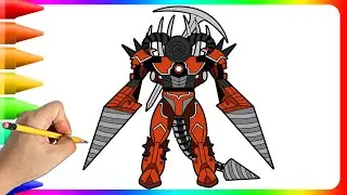 How to Draw Upgraded Titan Drillman - skibidi toilet