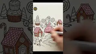 ASMR Coloring | Candy Fairy in a Sweet Candy Kingdom 🍭🧚&zwj;♀️✨ (No Talking)