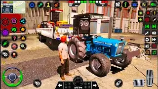 Tractor Trolley Transport Cargo Simulator - Heavy Tractor Offroad Driving 3D : Android Gameplay