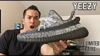 (WORTH 1K+ ??) YEEZY 350 V2 BLACK REFLECTIVE VERY LIMITED TO 3K PAIRS