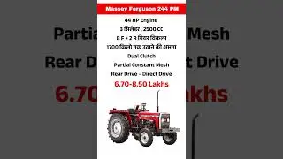 Massey Ferguson 244 PM | 44 HP Power Model Tractor 🚜 | Price, Specs
