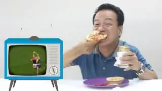 A Filipino Tries Eating Aussie Meat Pies while Watching Aussie Football | #PinoyAussieChallenge