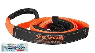 VEVOR Recovery Tow Strap 3 inches 8 feet 36 000 lbs Break Strength