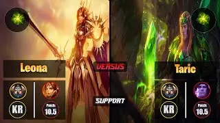 Challenger LEONA [Aftershock] (Support) VS  TARIC - Challenger KR Patch 10.5