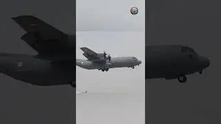 C-130 conducted take off & landing exercises on Ganga Expressway | #shorts #iaf #airforce #aircraft