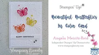 BEAUTIFUL BUTTERFLIES IN COLOR CARD  | FACEBOOK LIVE