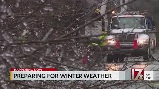 Crews, residents prepare for weekend winter weather