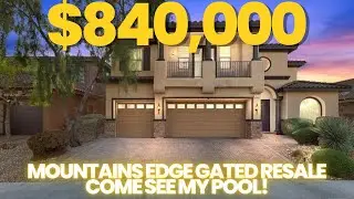 Exclusive Mountains Edge Las Vegas gated resale home with huge backyard | Pool | 4 bed | 5 bath