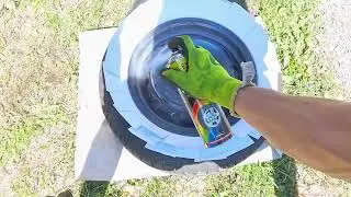 🛞 Restoring steel wheels ( almost 17 years old ) - spraying white glossy paint #7 🛞