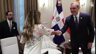 Encuentro de Su Majestad el Rey con su excelencia Luis Abinader, presidente de República Dominicana