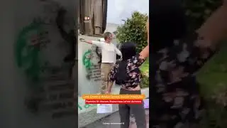 Mexico | Catholic Woman Protects St. Michael Statue from Vandalism Amid Leftist Activists' Protest