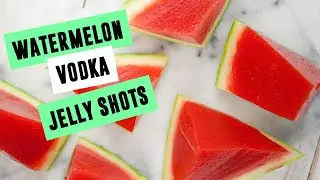 Watermelon Vodka Jelly Shots | SO VEGAN