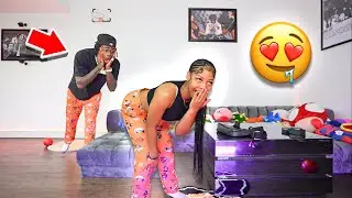 BENDING OVER IN FRONT OF WOODA TO GET HIS REACTION | *must watch