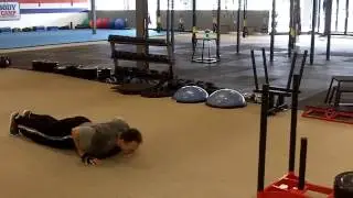 John Heary, Sled Push Burpees, 04032017