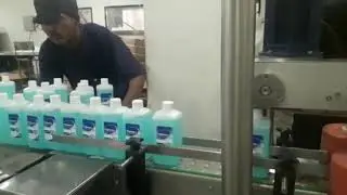 Automatic Hand Sanitiser & Hand Rub Bottles Labelling Machine
