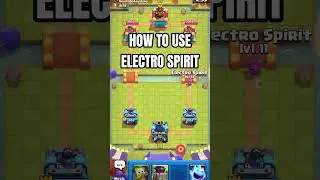 How to use electro spirit ?😂🔥 check comments  #clashroyale #supercell #shorts