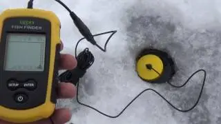 Испытание эхолота FISH FINDER LUCKY на зимней рыбалки