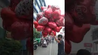 Heart Balloons/Happy Valentine's Day