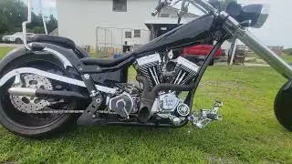 VIRAL! Custom Chopper in Black and Crome Paint #chopper #shorts