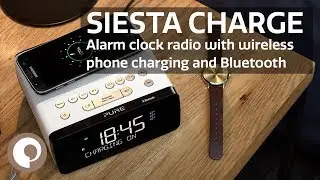 Pure Siesta Charge - Alarm Clock Radio with Wireless Phone Charging and Bluetooth
