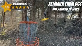 Altmaier Park Disc Golf Course 2026, the 4th best course in Iowa.